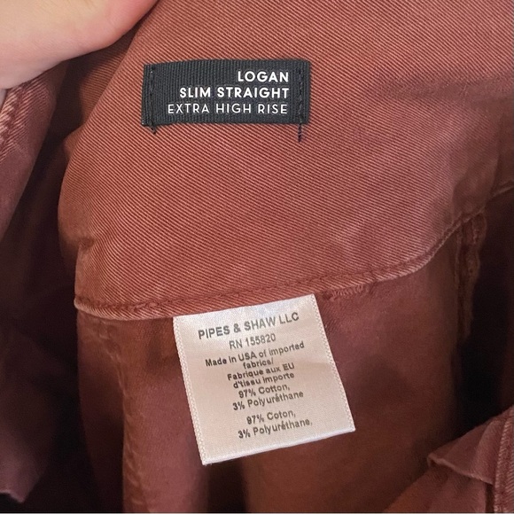 Veronica Beard Extra High Rise Logan Slim Straight Jeans - Picture 7 of 7